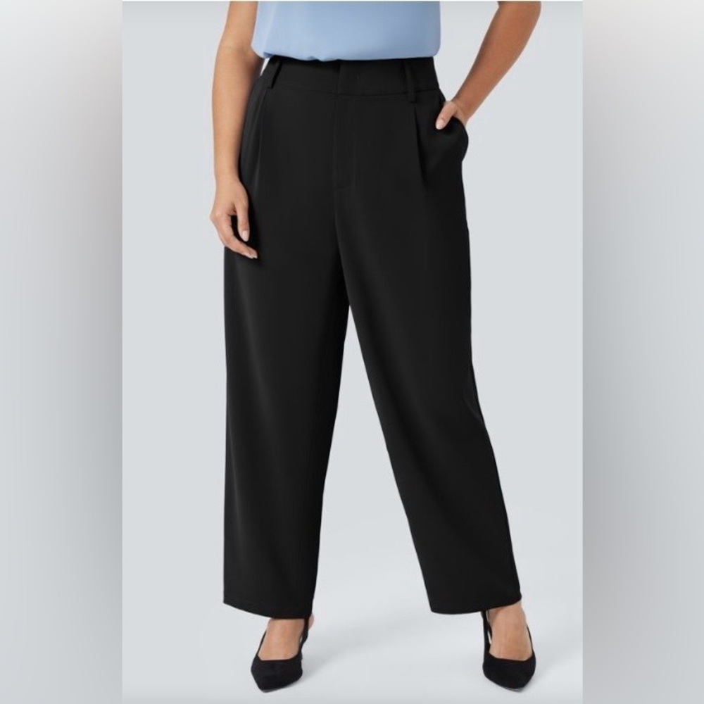 HALARA Black Straight Leg Pants